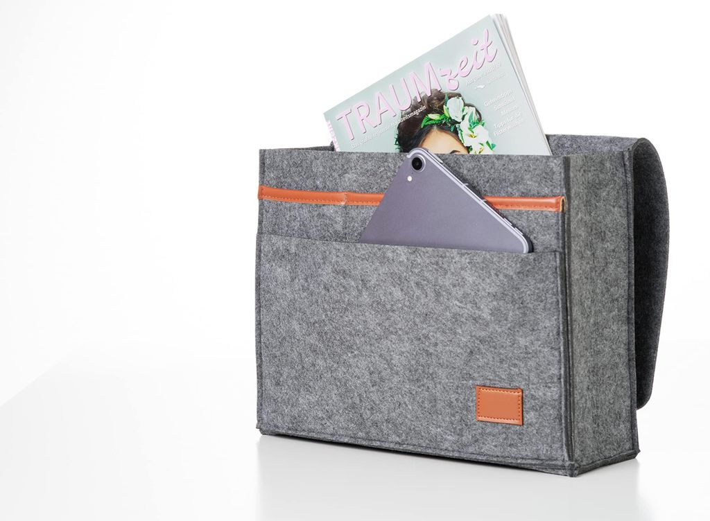hausleben Bettasche (Dunkelgrau) | Sofa und Bett Organizer Produktbild 