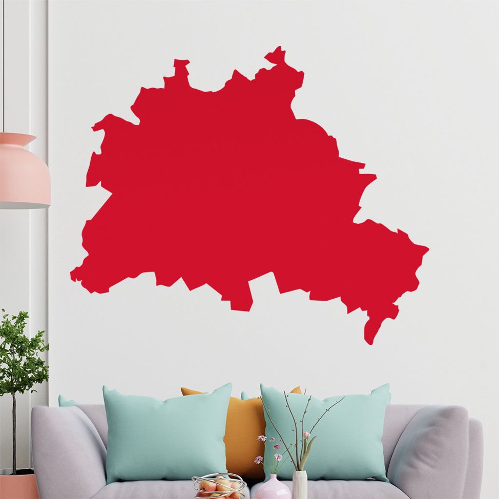 KIWISTAR Bundesland Berlin - Brandenburger Tor Wandtattoo in 6 Größen - Wandaufkleber Wall Sticker - Dekoration, Küche, Wohnzimmer, Schlafzimmer...