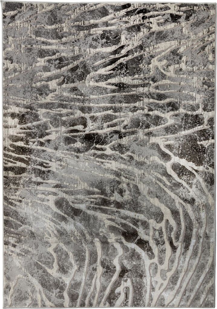 KADIMA DESIGN KAPPADOKIEN LYRA 160 x 230 Silber Farbe Rechteckig Indoor Teppich