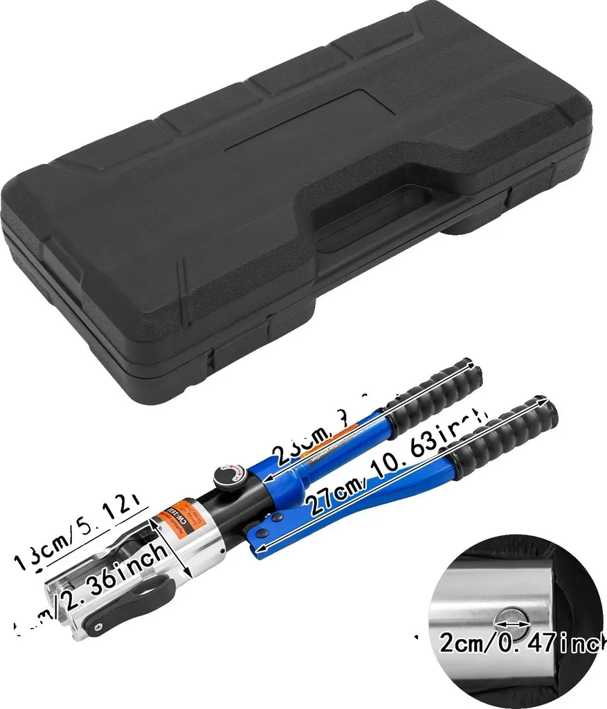 Presse hydraulique multi-tailles puissante pour cosses électriques 8T