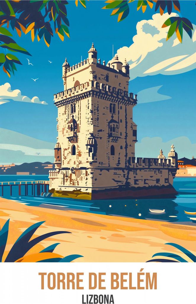 Plakat 59,4x84,1cm Torre de Belém