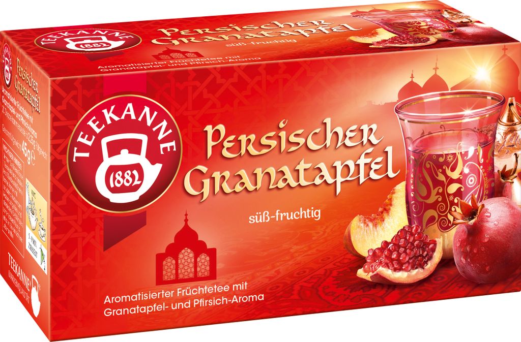 TEEKANNE Persischer Granatapfel Tee 20 Portionen Produktbild 