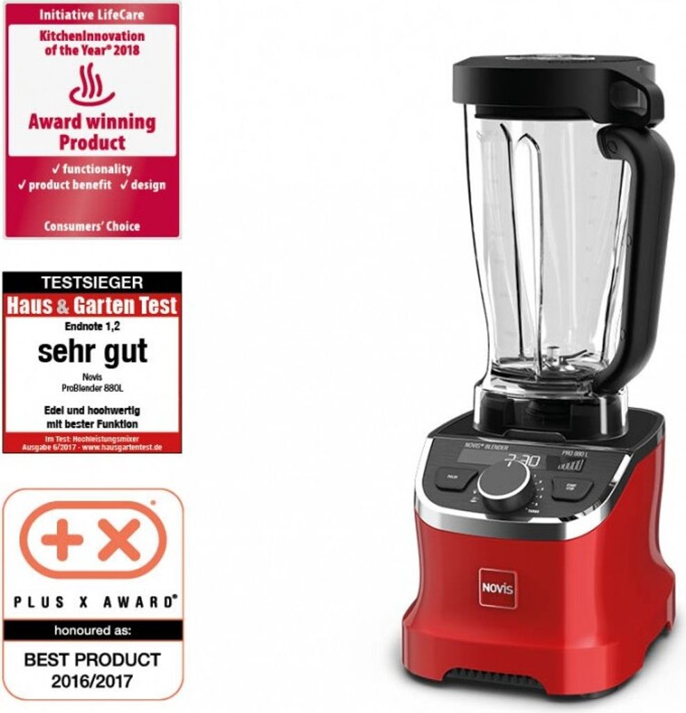 Novis Standmixer Pro Blender 880L VDE rot 6612.02.20