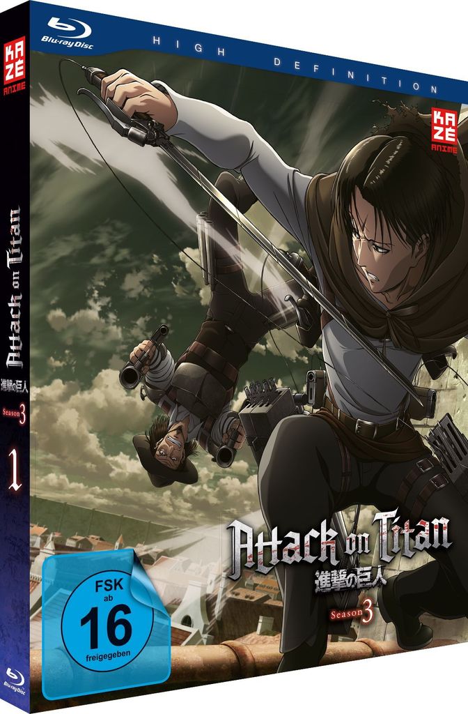 Attack on Titan - Staffel 3 - Vol.1 - Episoden 38-43 - Blu-Ray