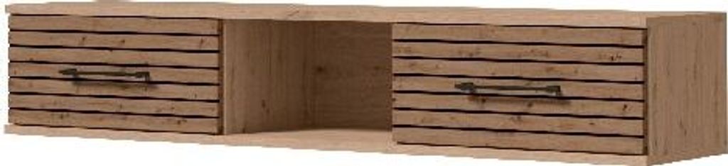 Wandregale CARLO 9 Wandschrank Wandboard Eiche Artisan