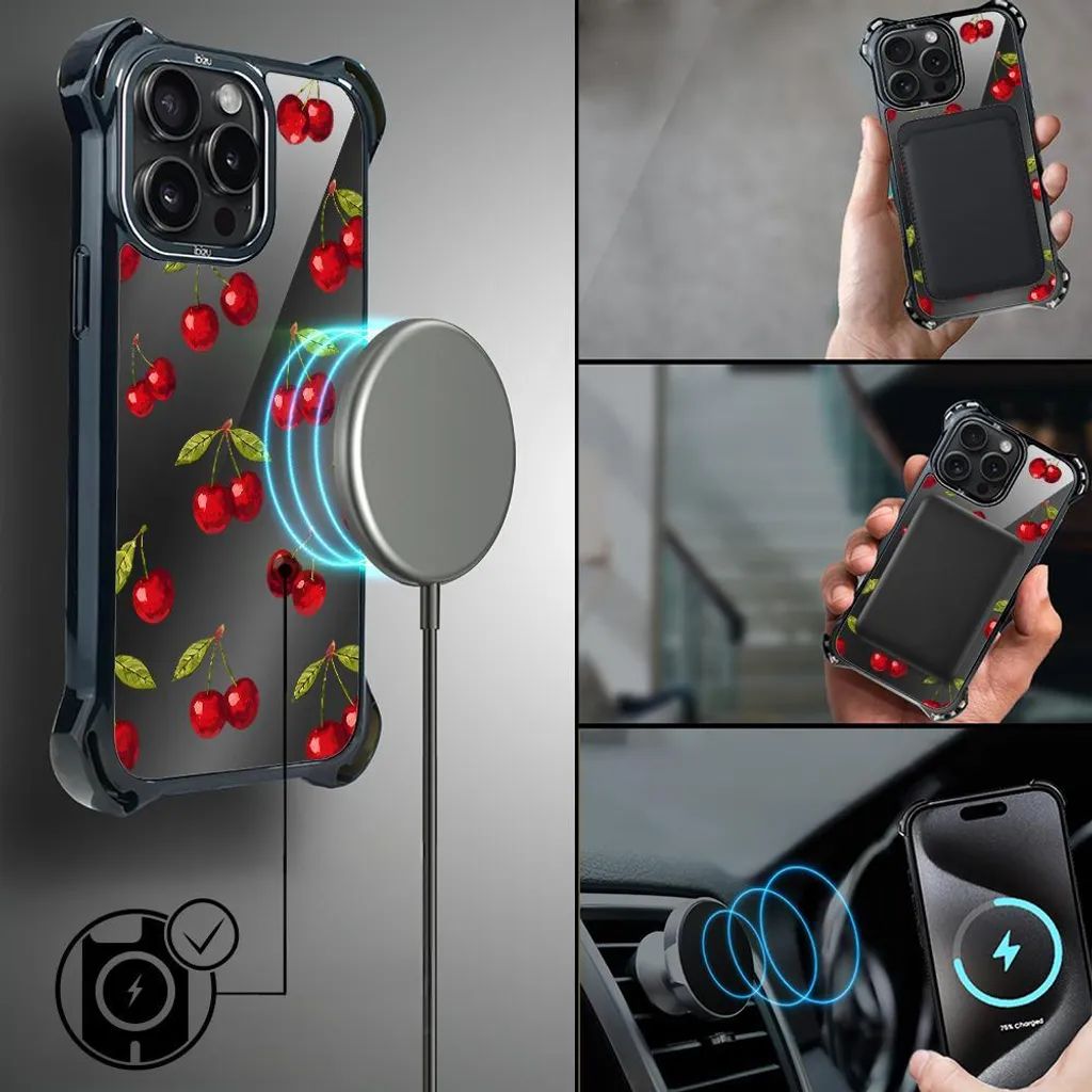 Cover iPhone 15 Pro Max IBIZU DropGuard Ultra Cherry Night MagSafe - 8