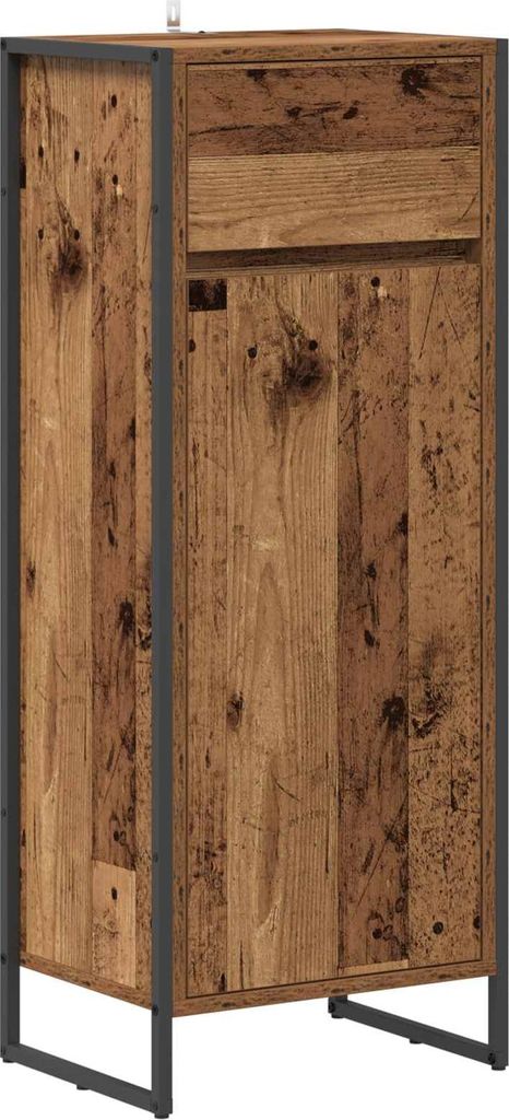 Badezimmerschrank Altholz 40 x 30 x 100 cm Holzwerkstoff