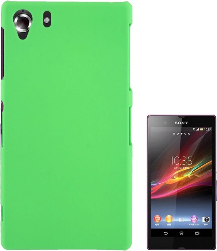 Schutzhülle Kunststoff-Gehäuse für Sony Xperia Z1 grün