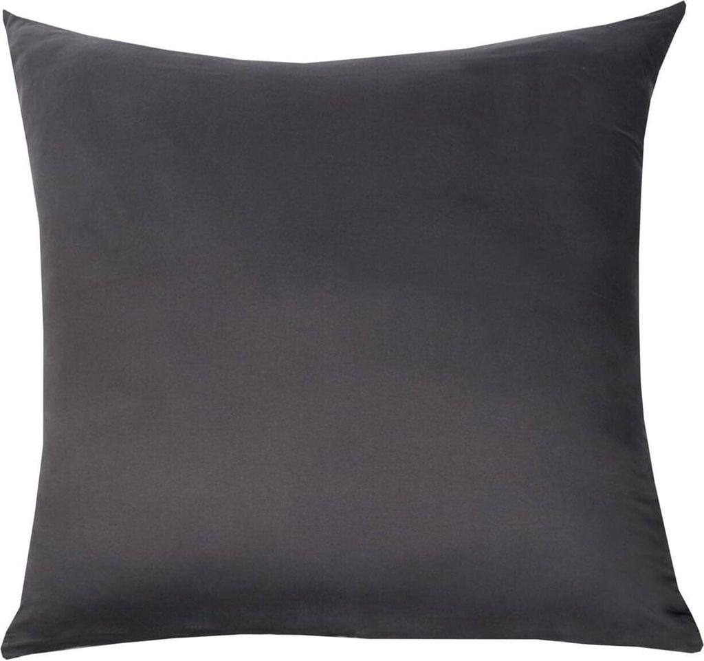 Jersey Kissenbezug 80x80 cm 100% Baumwolle Anthrazit Produktbild 