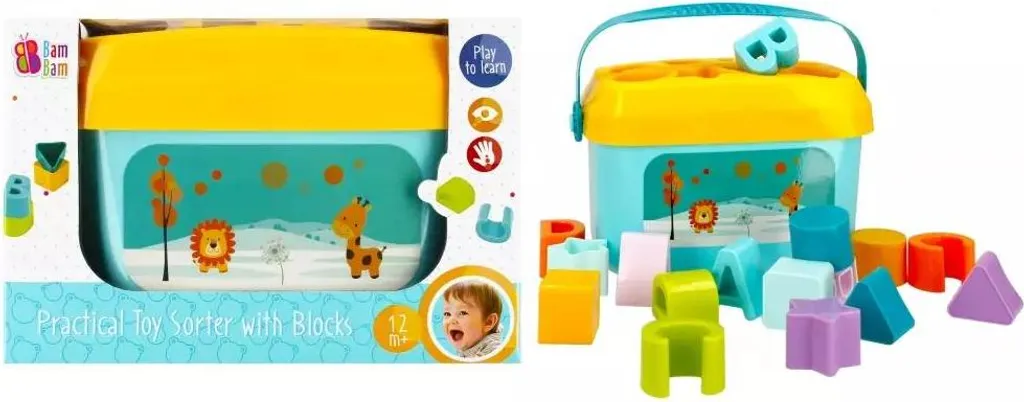 Bam Bam Sorter Blocchi 2In1 Giocattolo Educativo