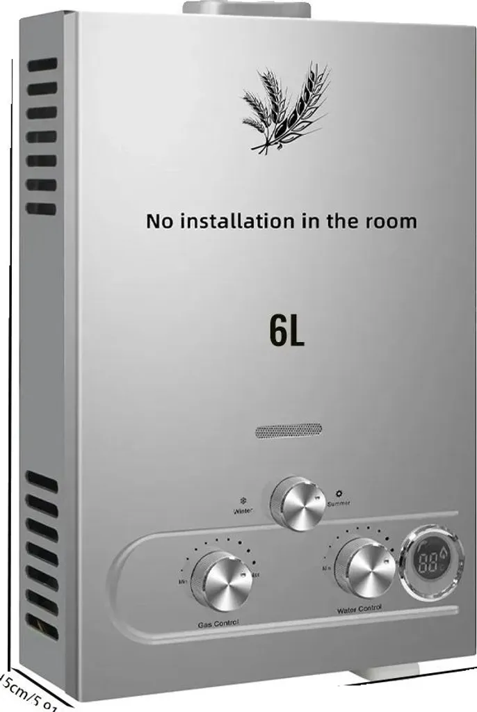 Chauffe-eau instantané 6L pour douche extérieure et usage au jardin GPL