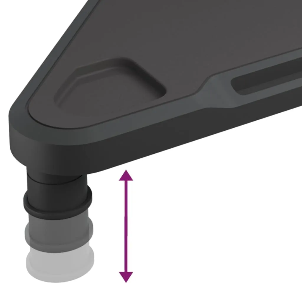 Support écran noir pour angle de bureau, idéal pour gagner de la place - 6