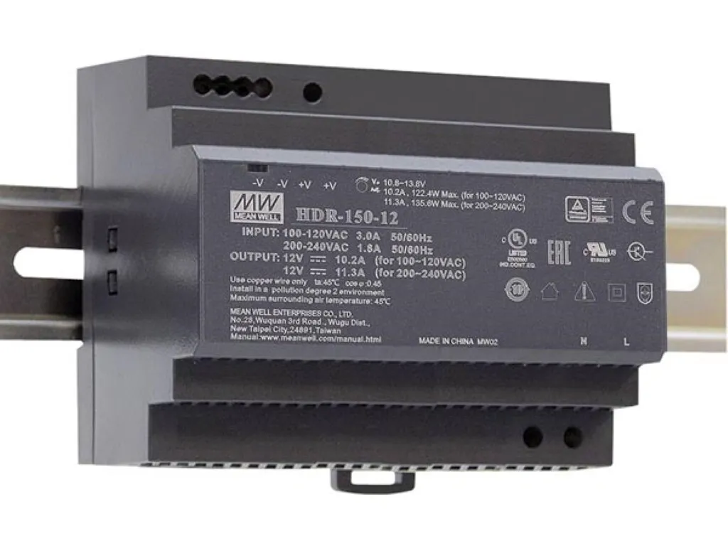 Alimentation 12V Rail DIN 150W - Évitez les chutes de tension en ligne