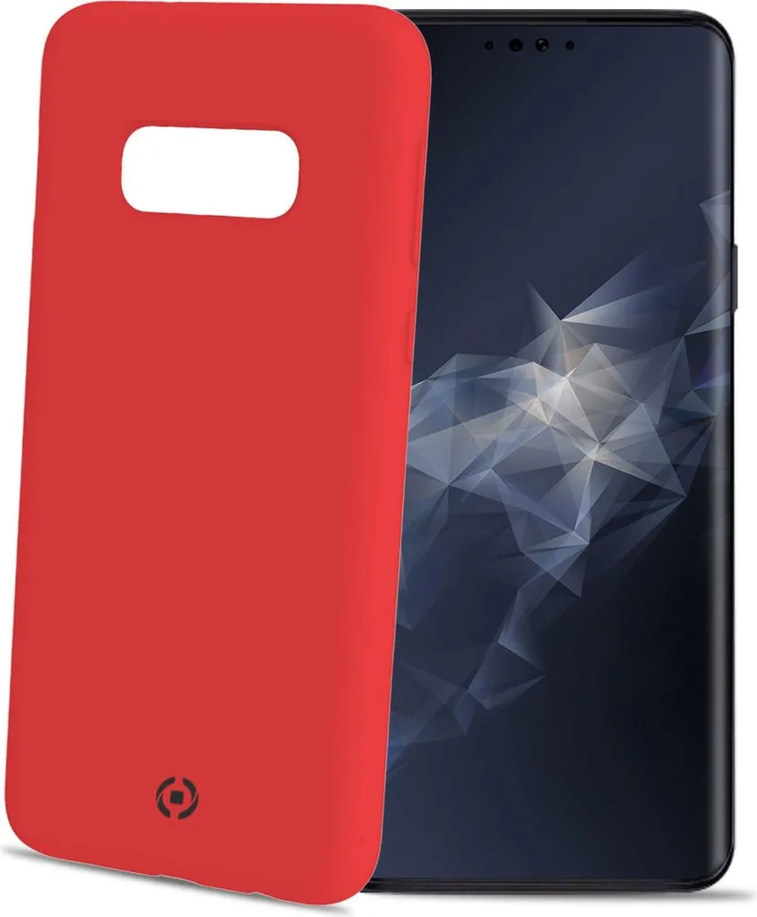 Custodia Celly Feeling Rossa iPhone X/XS - Protezione in Silicone 5.8"