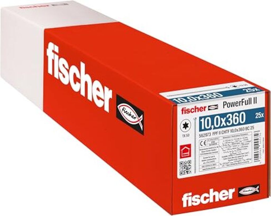 fischer PowerFull II 10,0x360 ZK TX VG blvz 25 25 Stk