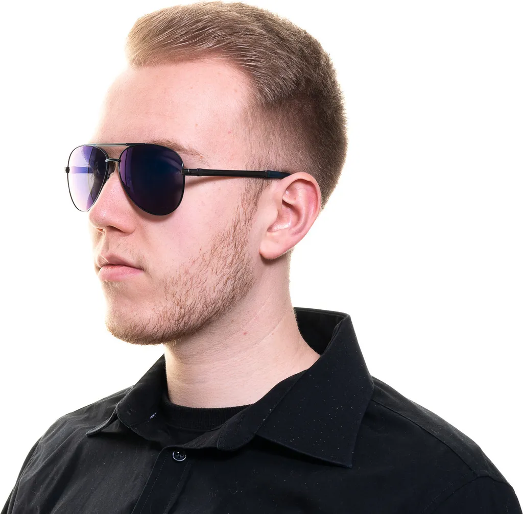 Guess GF0173 90X 61 Occhiali Sole Uomo Metallo Blu Specchiato - 5