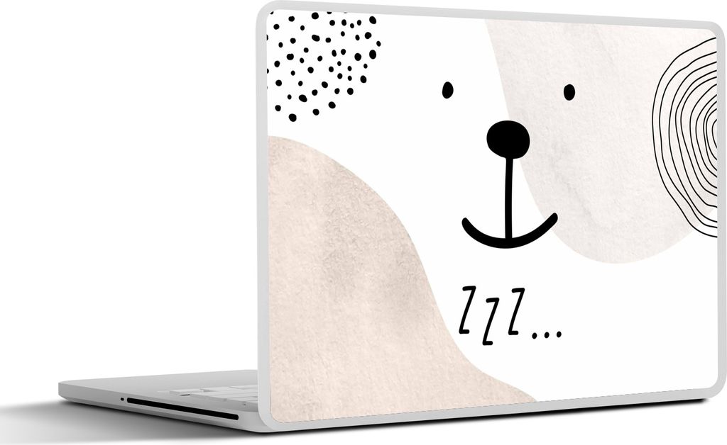 MuchoWow Laptop Aufkleber Sticker Cover Zitate - Zzz... - Sprichwörter - Kinder - Baby - Jungen - Mädchen 30x22 cm - Laptop-Sticker