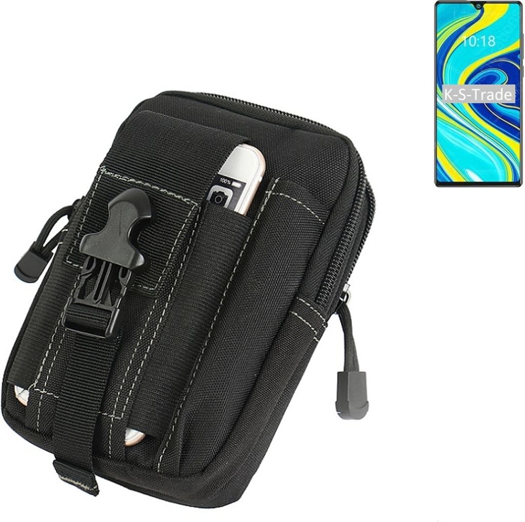 K-S-Trade Gürtel Tasche kompatibel mit Cubot P40 Gürteltasche Holster Schutz Hülle Handy Hülle Smartphone outdoor Handy-Hülle schwarz