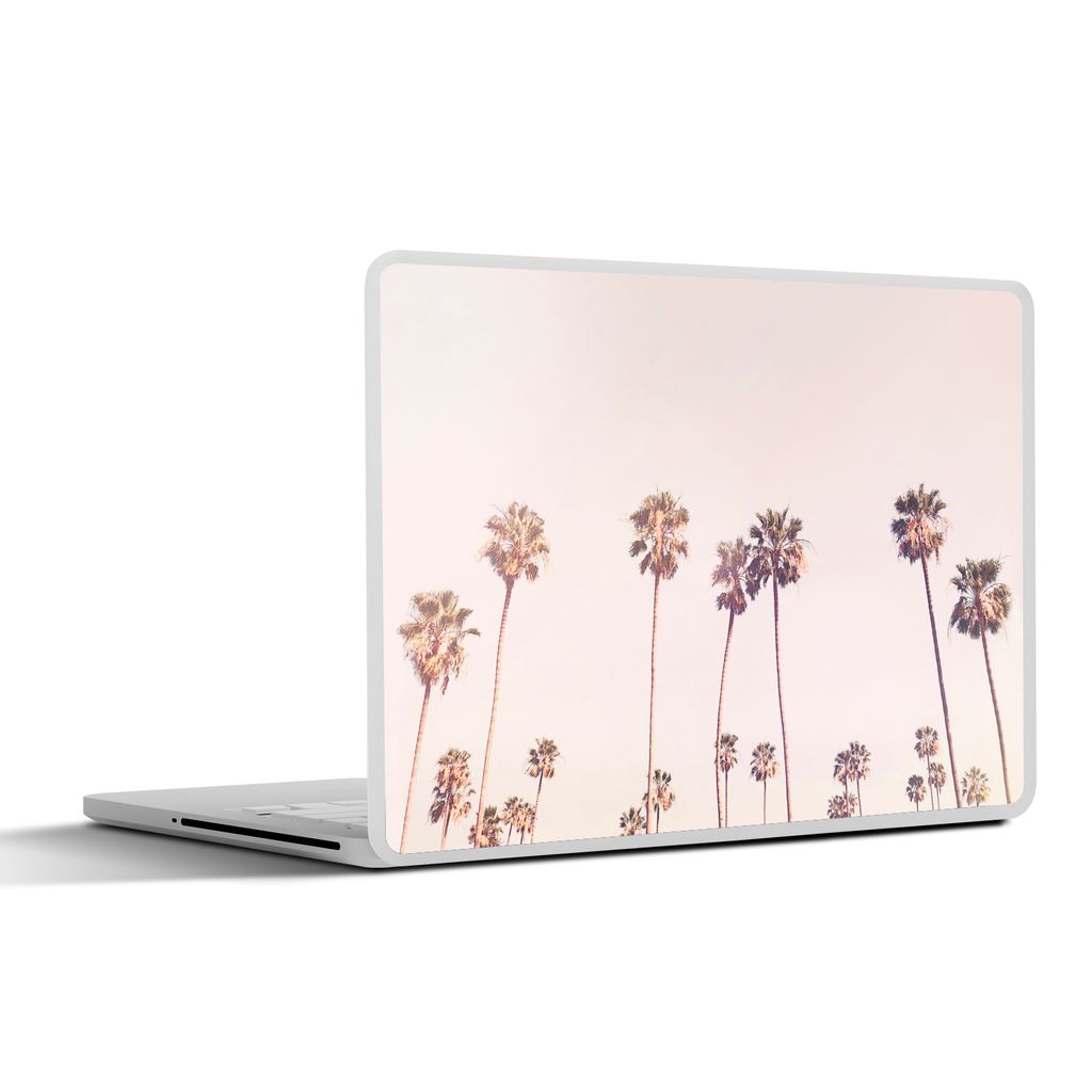 MuchoWow Laptop Aufkleber Sticker Cover Palmen - Sonne - Natur - Himmel 25x18 cm - Laptop-Deko