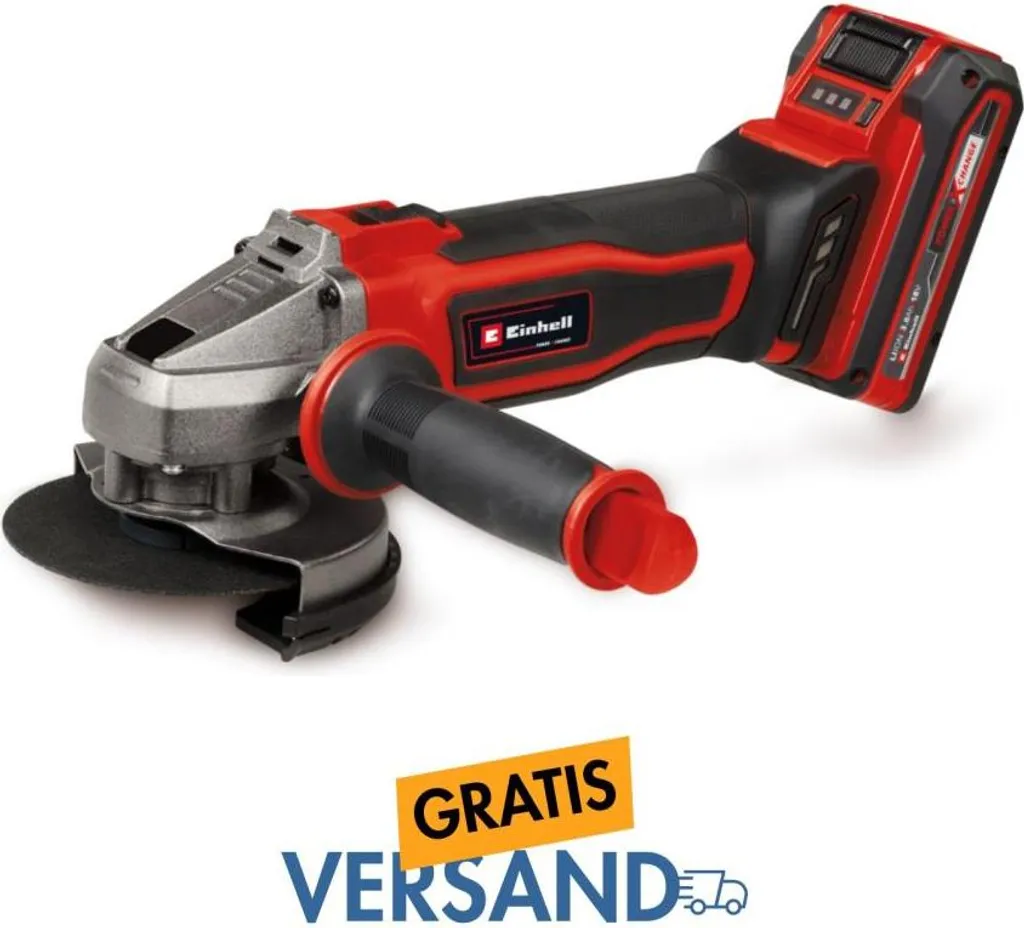 Meuleuse d'angle Einhell 18V légère et sécurisée pour disques 115 mm - 13