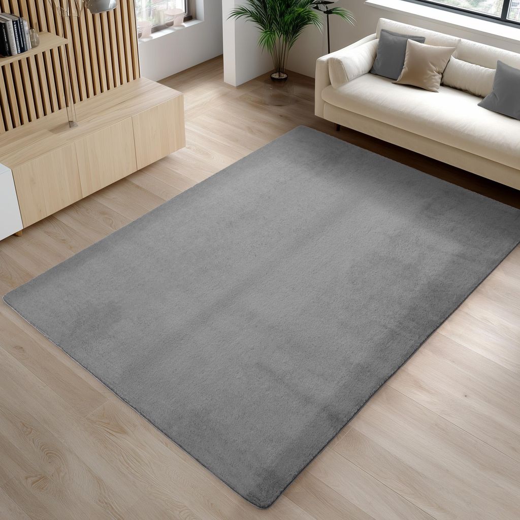 Carpetsale24 Waschbarer Kurzflor Teppich, rutschfest & Produktbild 