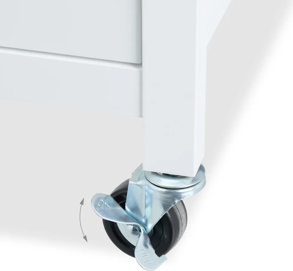 carrello da cucina relaxdays con portabottiglie e portabicchieri - 5