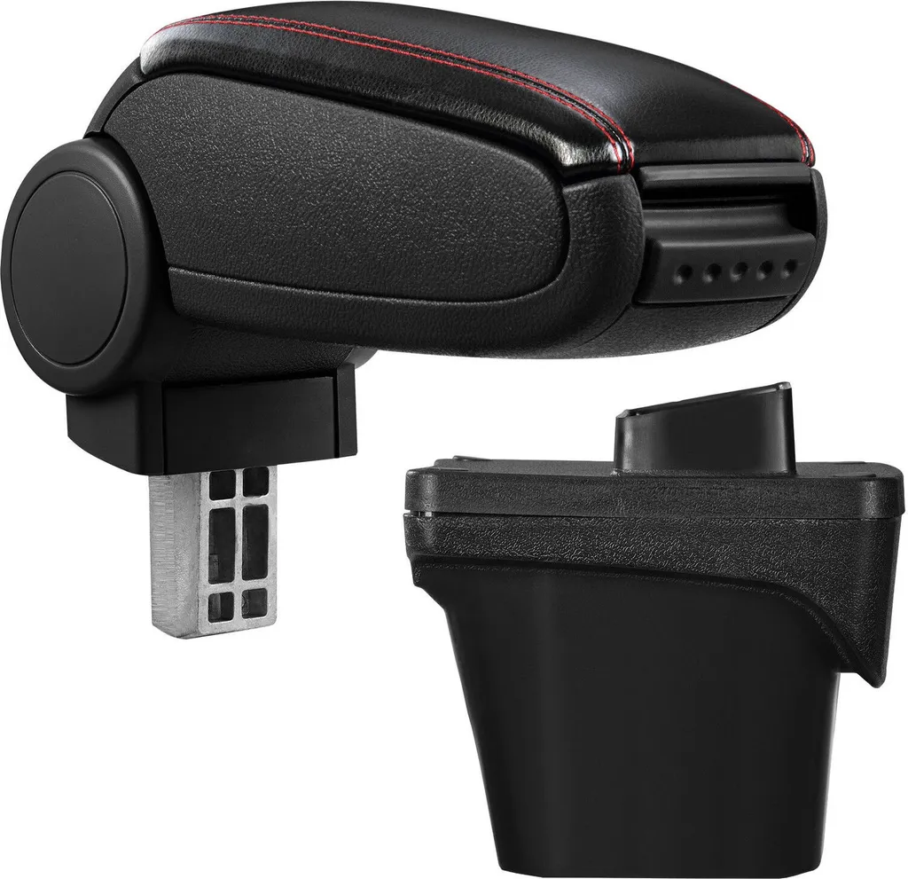 Eleganza Peugeot 308 II: Bracciolo in Pelle con Cuciture Rosse