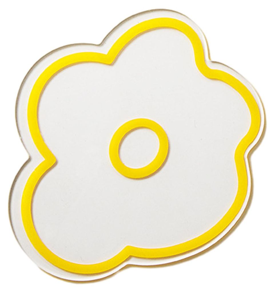 Acryl-Blumenuntersetzer, hitzebeständig, kratzfest, rutschfest, niedlich, transparent, für Küche, Wohnzimmer, Büro
