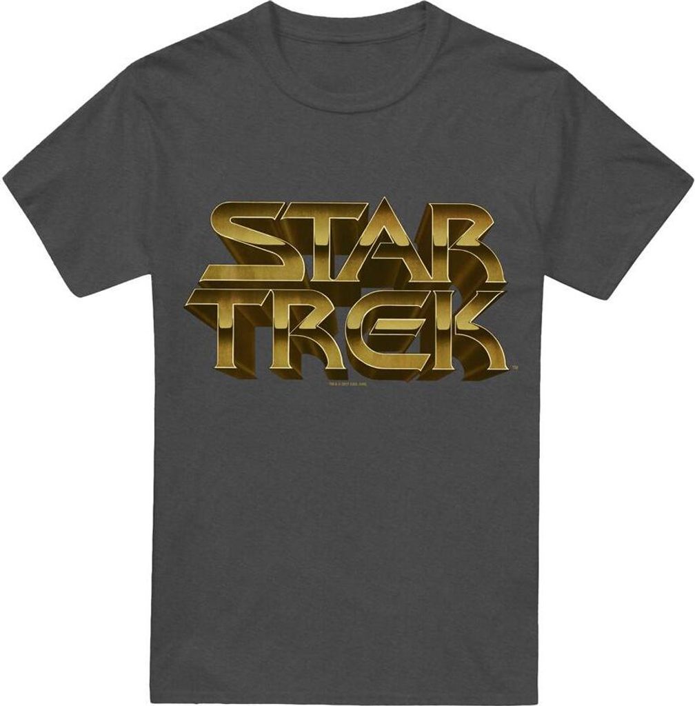 Star Trek - "Feel the Steel" T-Shirt für Herren/Damen Uni TV17540 (3XL) (Holzkohle)