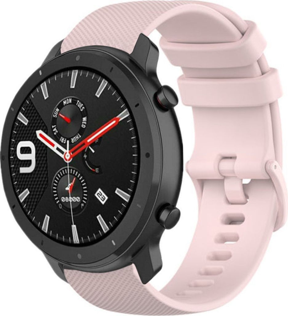 Strap-it Xiaomi Amazfit GTR Luxus-Silikonarmband (Rosa)