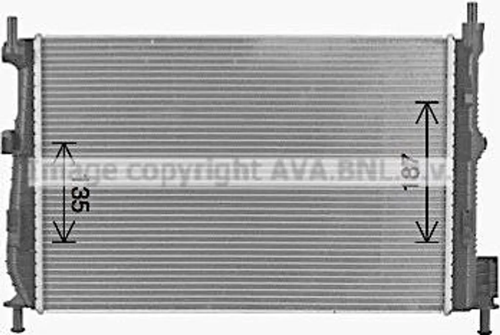 Radiateur moteur AVA MZ2295 pour Mazda 3 et 5 OE Y64215200B d'origine