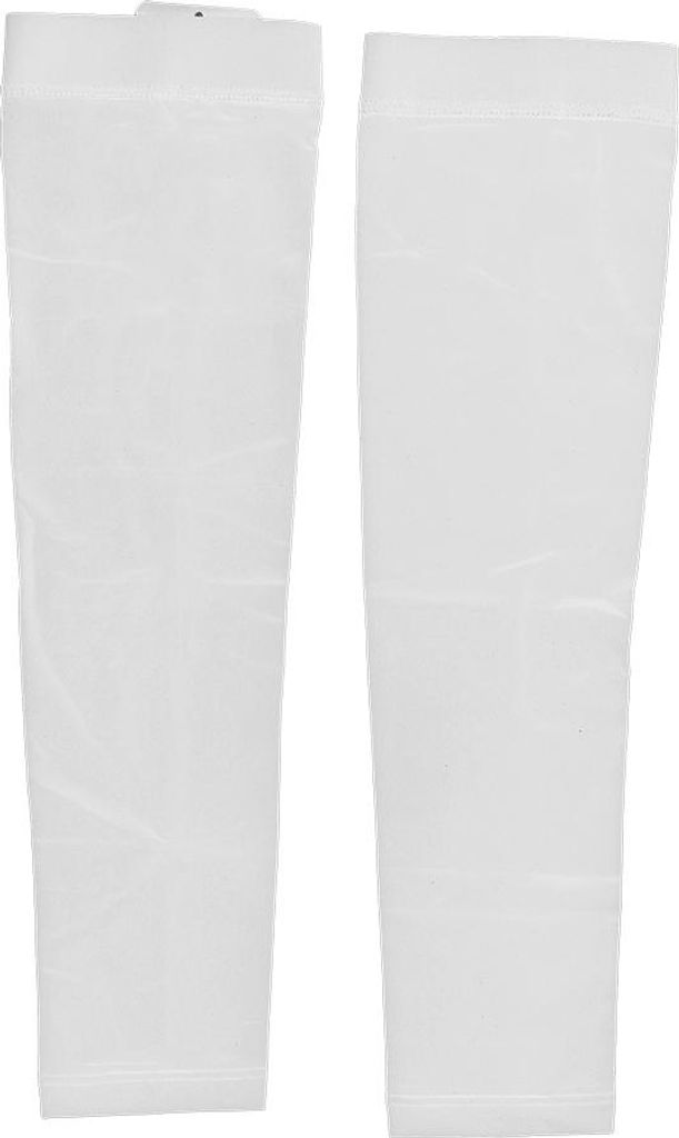 1 Paar Unisex Outdoor-Sport-Armstulpen aus Eisseide mit UV-Schutz (Weiß, XXL)