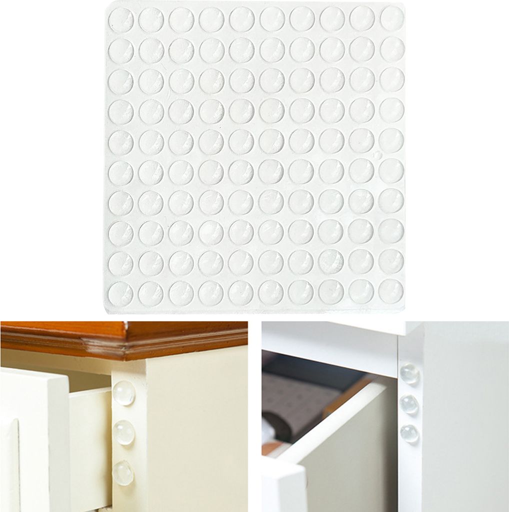 100 Teile/satz Selbstklebende Stummschaltung Gute Viskosität Dämpfung Stoßstange Aufkleber Runde Klare Tür Stoßstange Pads
