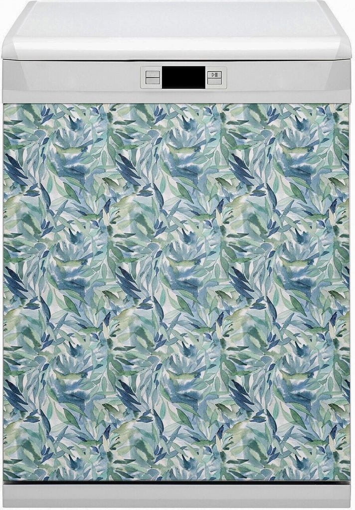 Magnete Küche Magnetmatte Magnet für Spülmaschine Abwaschbar Dekor 60x80 cm - Pastellblätter