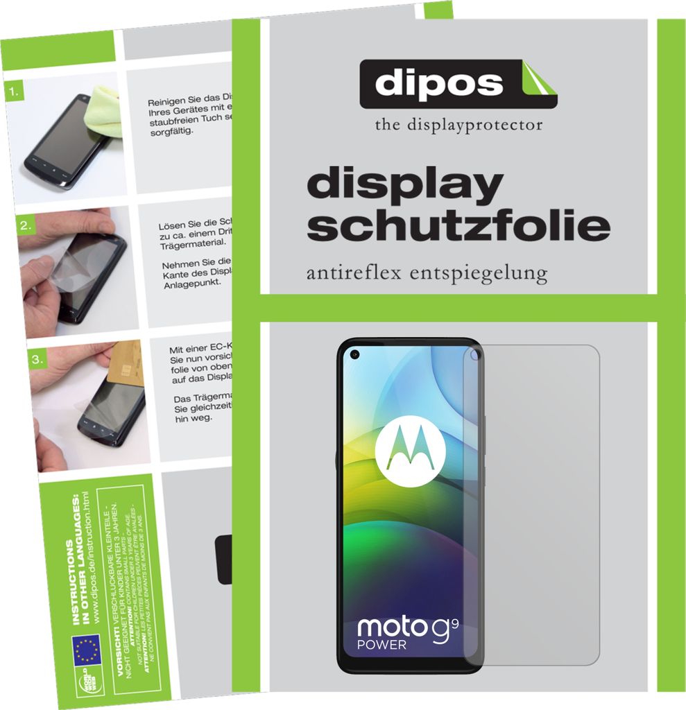 6x Schutzfolie für Motorola Moto G9 Power matt Displayschutzfolie Folie Display Schutz dipos