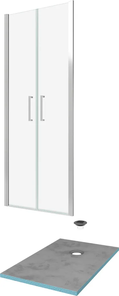Solution Douche Italienne Etanche : Paroi 90x200 et Receveur à carreler