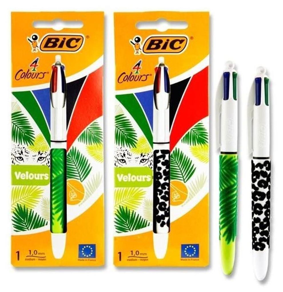 Bic - Colours Velours 4-Farben-Kreuzschreiber, mittel, Produktbild 