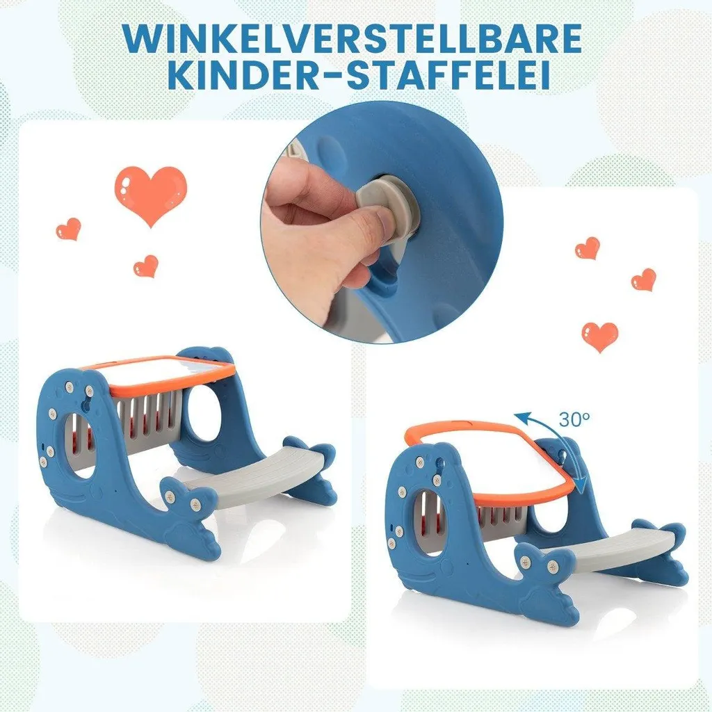 Chevalet de table multifonction pour enfant avec double face et banc