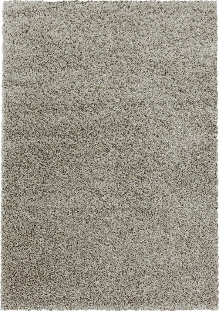 Teppich Wohnzimmer Hochflor Natur 240x340 Rechteck Unicolor Produktbild 
