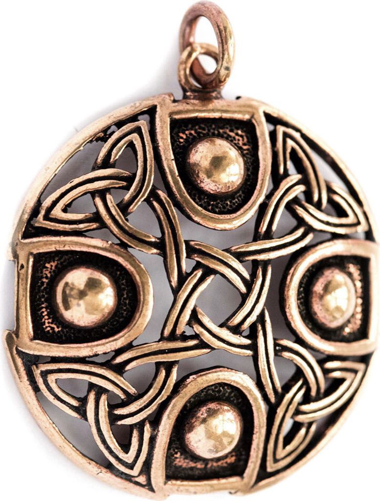 Bronzeanhänger Ancient Celtic Cross Schmuck 45x35mm
