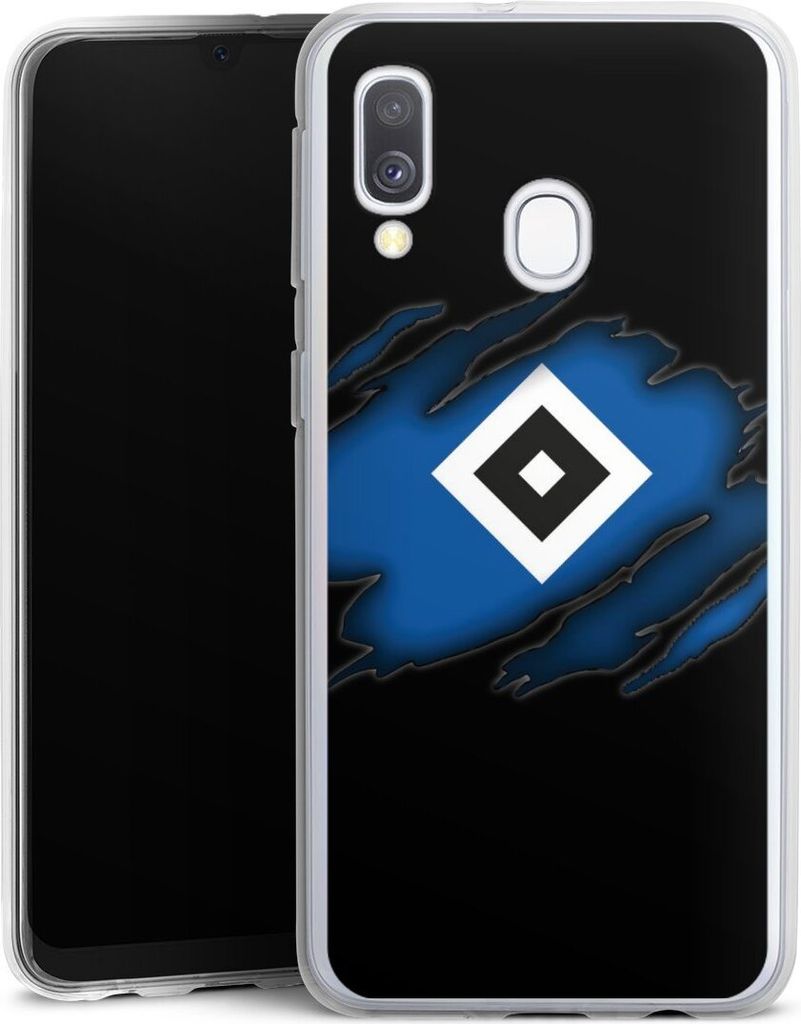 DeinDesign Handyhülle für Samsung Galaxy A40 Silikon Hülle Case Smartphone Schutzhülle HSV Hamburger SV Offizielles Lizenzprodukt