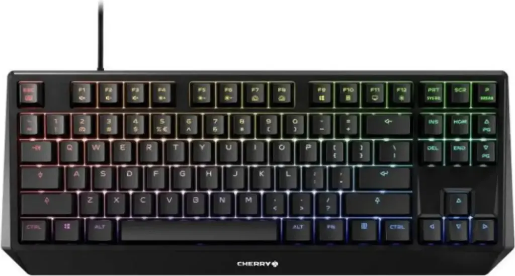 Clavier Mécanique Gaming TKL RGB Cherry MX Red Board 1.0 Compact