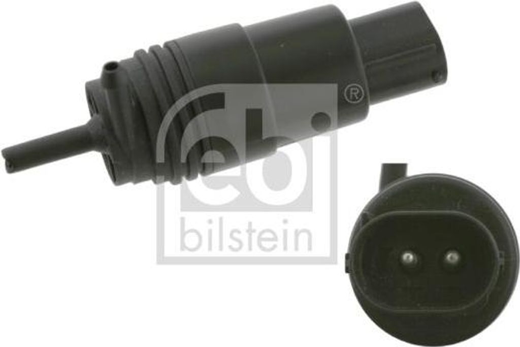 FEBI BILSTEIN 27443 Scheibenwaschpumpe OE 67128360244 kompatibel mit 5er E39, 7er E38
