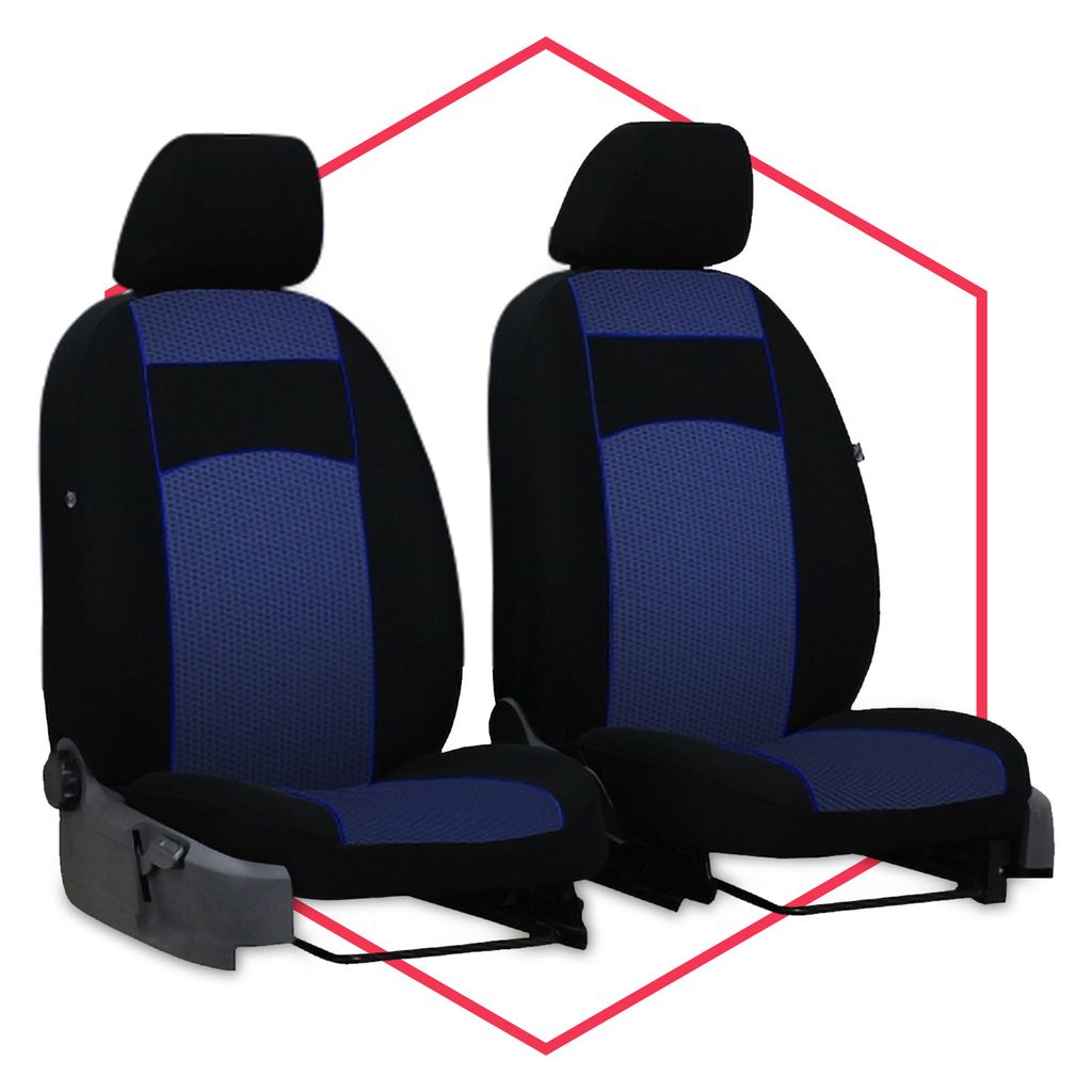 Schonbezüge Sitzbezüge für BMW 3er Polster Sitzbezug Schwarz Blau Vorn
