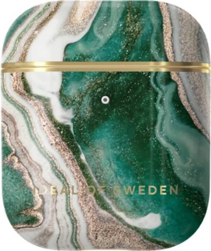 IDEAL OF SWEDEN Golden Jade Marble AirPods Case 1/2 - Accessorio Glamour