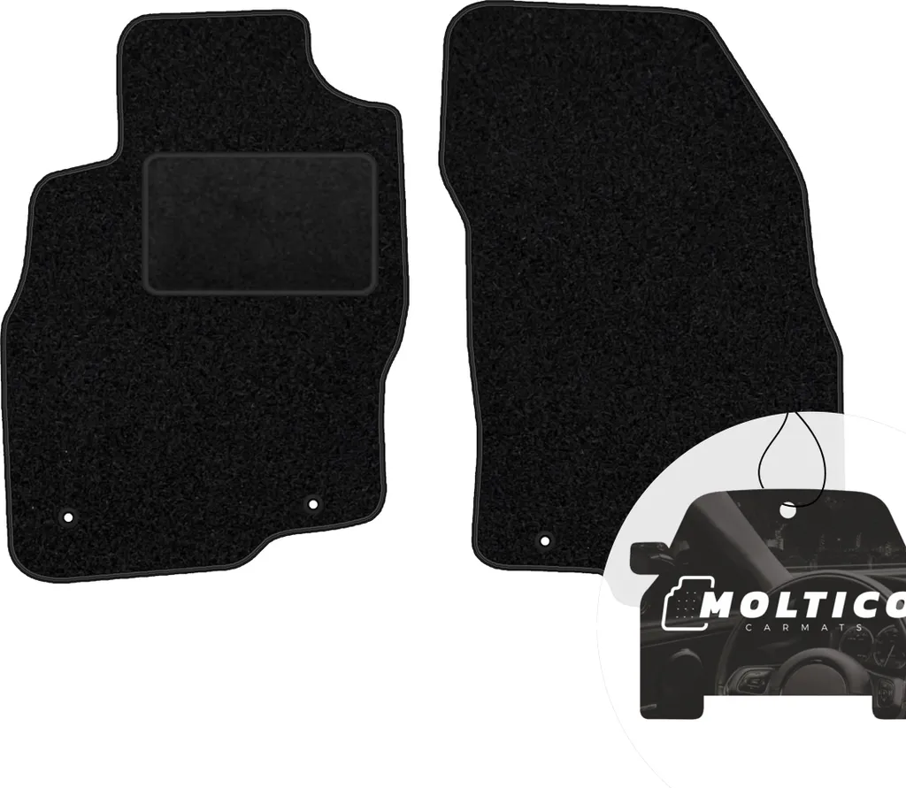 Set 2 Tappeti Anteriori per Alfa Mito 2008-2018 Velours moto-MOLTICO