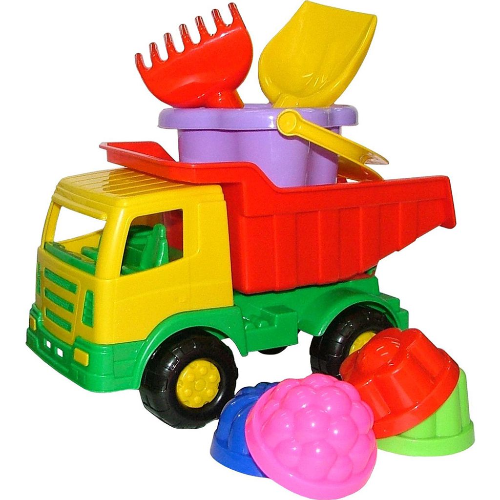 Sandspielzeug Strandspielzeug Wader Eimerset 14,5 cm 10-teilig mehrfarbig 