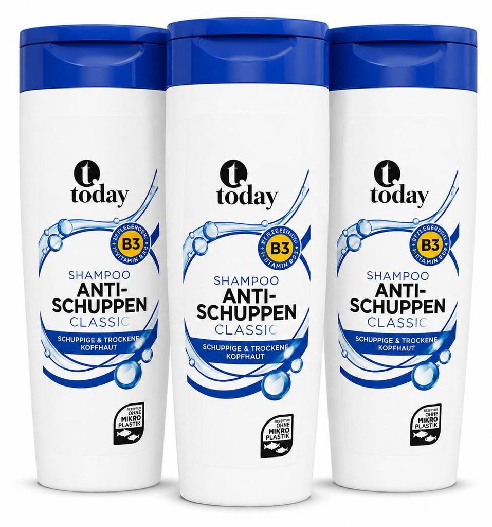 today Shampoo Anti-Schuppen Classic – 300 ml ( 3 Pack) Produktbild 