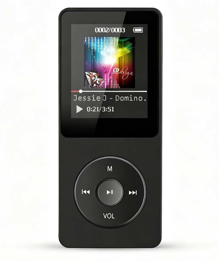ZELURXX MP3-Player Bluetooth 5.0, HiFi-Audio, 1,8-Zoll-LCD, Produktbild 