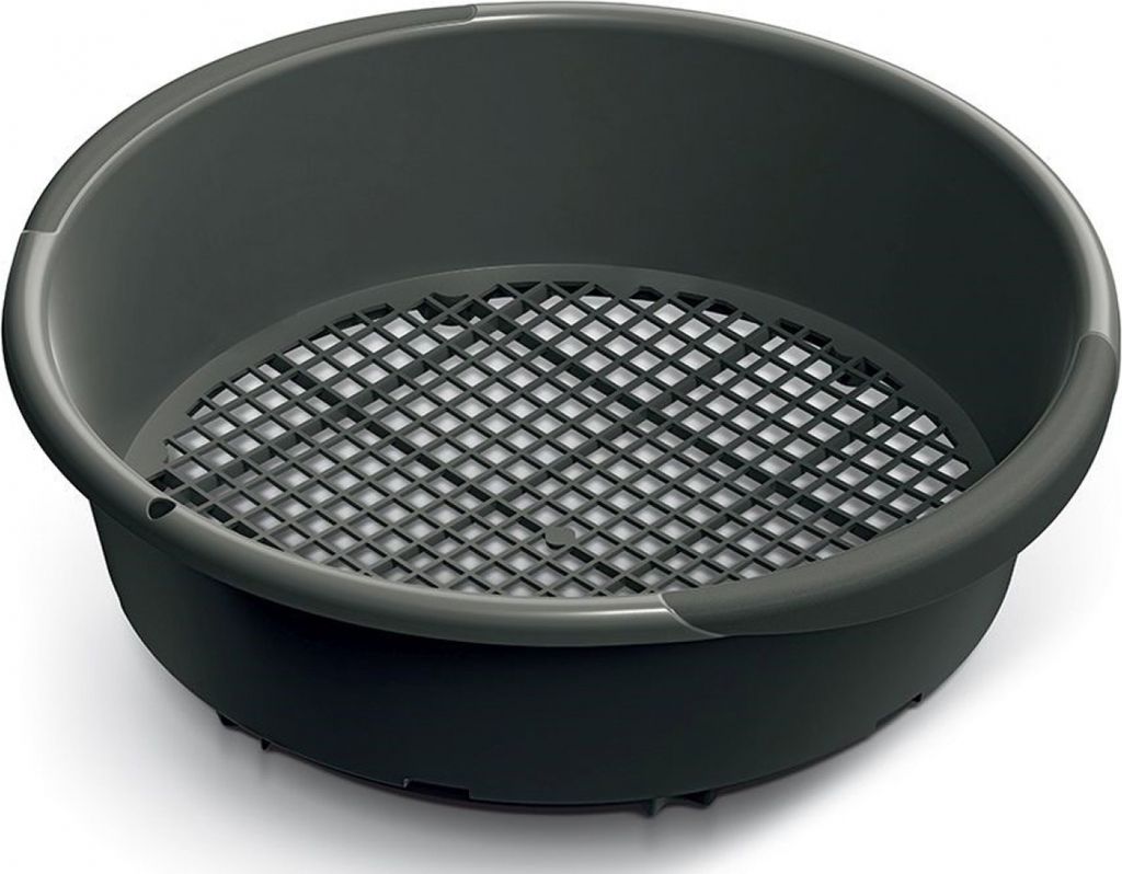 Rundes schwarzes Sieb zum Sieben von Erde GARDEN SIEVE ISIO370M-S411